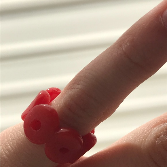 10 pack handmade pony bead rings - Picture 8 of 11